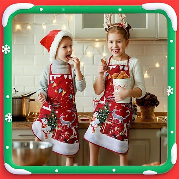Juleforklæde - Juleforklæde - 4 juleforklæder til kvinder og mænd - Flotte og originale forklæder til jul