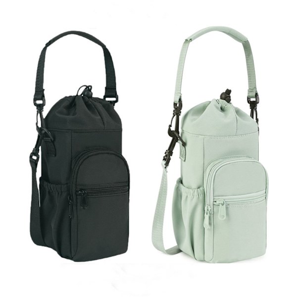 Pulloteline - Vesipulloteline - Pullonkantolaukku - 2 pullon crossbody-vesipullokassi - Vesipulloteline, jossa