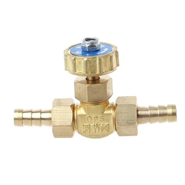 Messing Gas Nåleventil Regulator til Præcis Propan Butan Flowkontrol med 8 mm Pigstudser 1 MPa