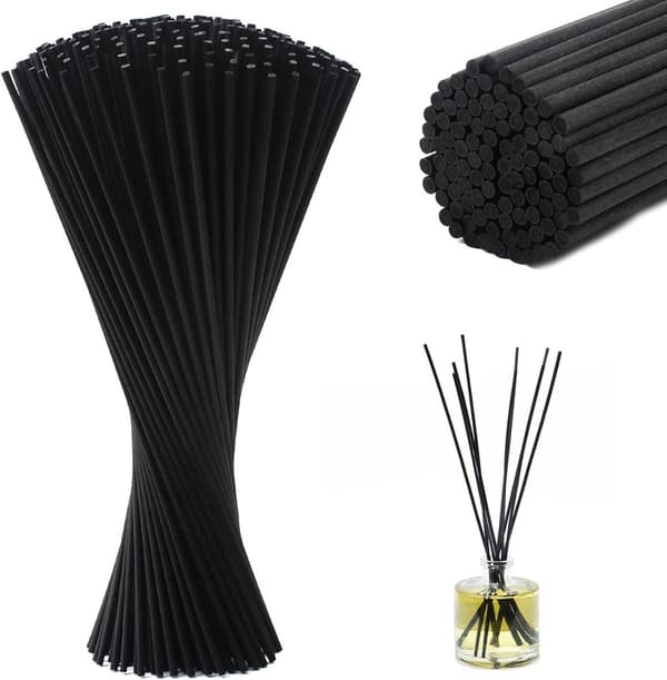 100 stykker - Duftpinner - Refill duftpinner - 19 cm × 3 mm - Duftspreder - Duftspredere - Fiber, Fiber