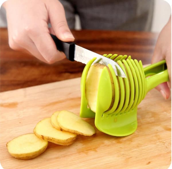 Sitronskiver - Sitron- og tomatskiver for hjemmet - Multifunksjonell egg- og fruktskiver i rustfritt stål - Med håndtak