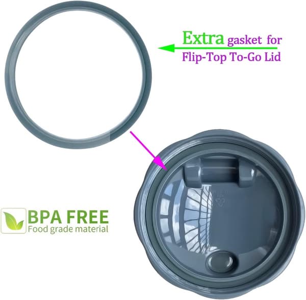 Ersättningsmixerkoppar, 2-pack 32oz med flip-top-lock, kompatibla med NutriBullet 600w/900w, resevänliga