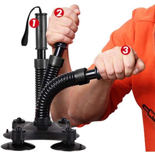 Sort let armpress træner, 35-40LB, til biceps og bryst, ankerdrejer