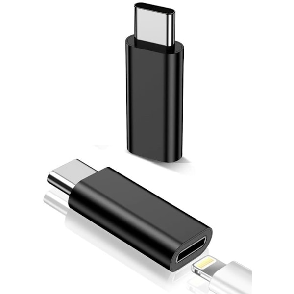 Muunnin - Lightning–USB-C - Kompakti - 1 kpl - Musta