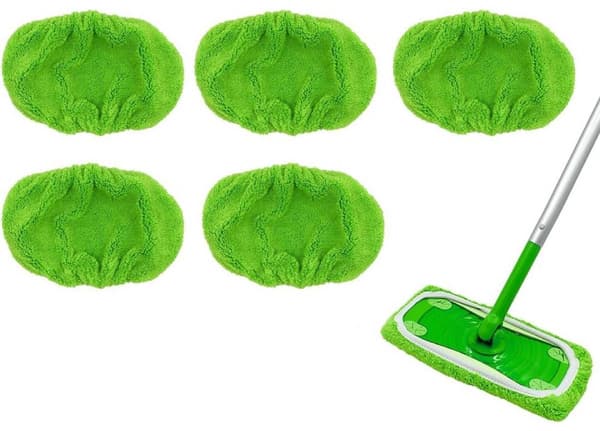 10 premium våde gulvklude til Swiffer Sweeper - grønne erstatningstørklude, perfekt pasform