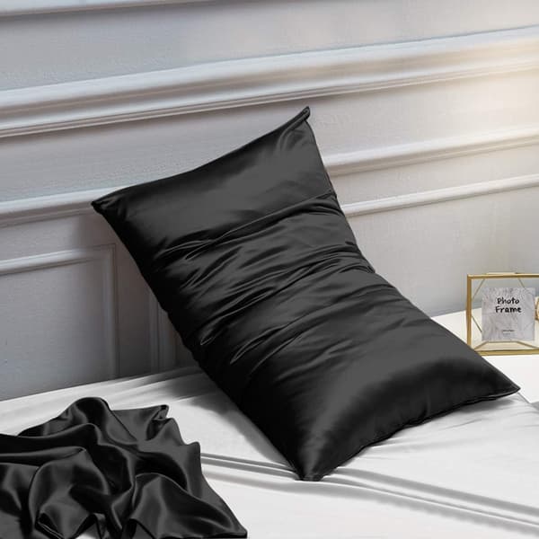 Satin pudebetræk - luksuriøse og bløde - sæt med 2 - 50 x 75 cm