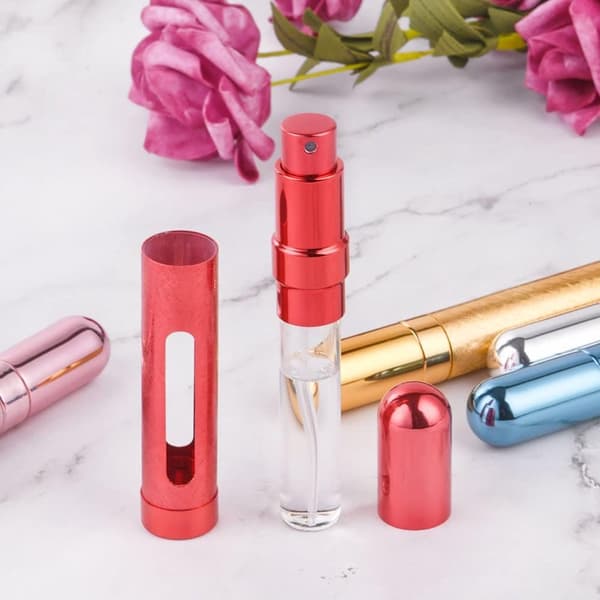 Pieces Parfym Atomizer Påfyllningsbar - Mini Parfymflaskor - Reseflaskor 12ML - Läcksäker Parfymflaska - Handbagage - 5 Färger