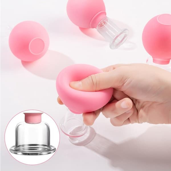 4 stycken ansiktskoppningskoppar - Koppningsset - Vakuum Silikon Koppningsset - Koppning celluliter - Koppning ansikte Celluliter
