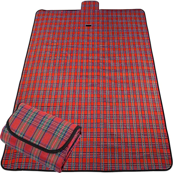Vandtæt picnictæppe - Ternet campingtæppe - 180*150 cm udendørs picnictæppe - bærbart og foldbart - egnet