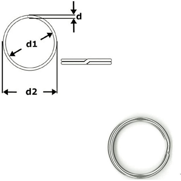 Nøglering 30 mm pr. 20 stk.