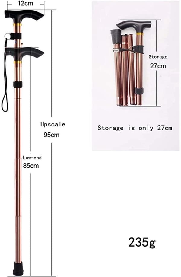 Gåkäpp, självförsvarskäpp, ultragrip-käpp, infällbar käpp, vandringsväggskylt