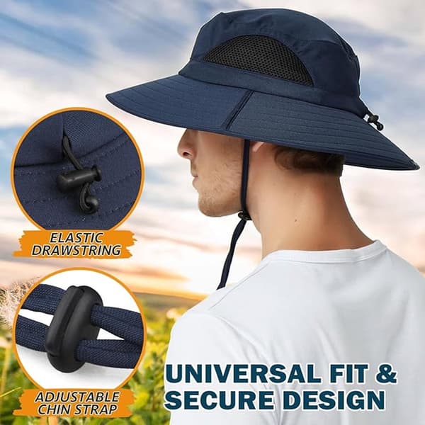 Solhat til kvinder - Solhat til mænd - Bred skygge, foldbare fiskehatte, UV-beskyttelse, sommerhatte - bucket hat
