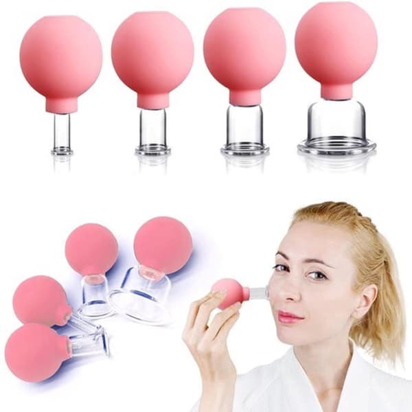 Ansigts Cupping Sæt, Ansigts Cupping, Premium Kvalitet, Cupping Sæt Massage, 4 Stykker