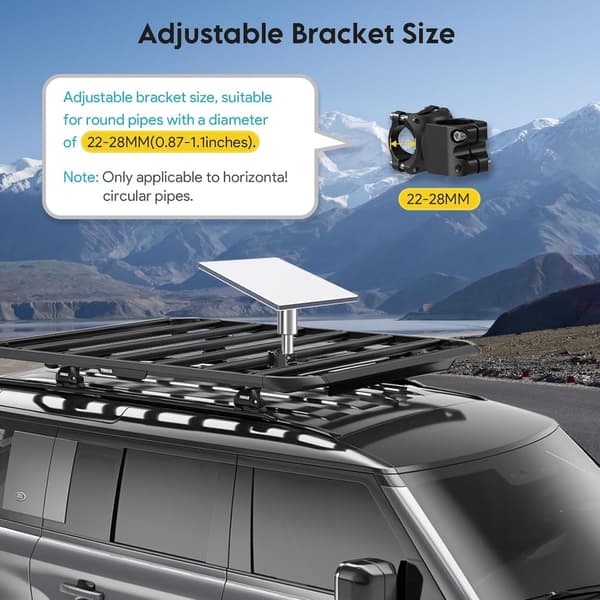 Starlink Mini RV-montering, Mini Starlink RV-tilbehør i aluminiumslegering, Starlink satellitinternet ...