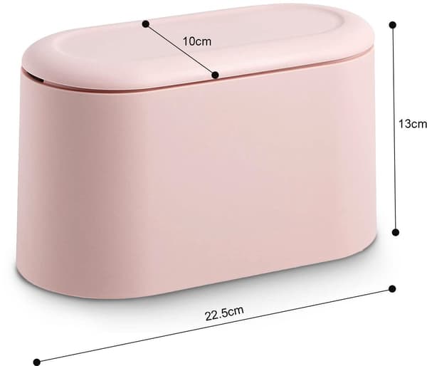 Bordaffaldsspand - Mini affaldsspand - Sensor affaldsspand - Kompakt og robust - Perfekt til makeupborde, skriveborde