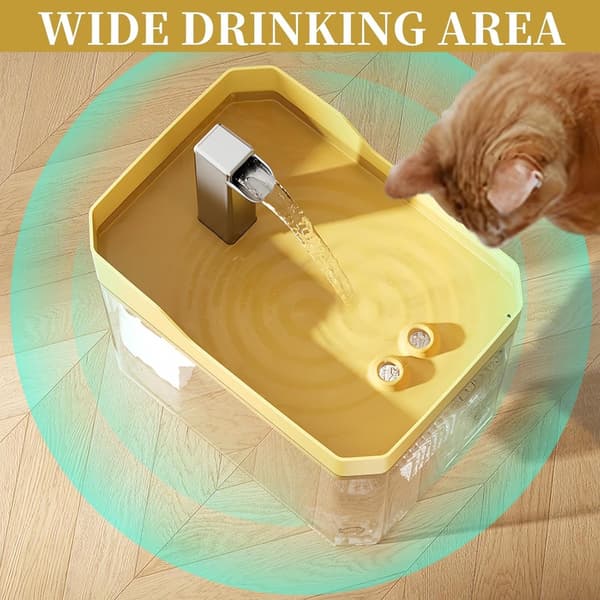 Dyre Vanndispenser - Katte Vanndispenser - Hunde Vanndispenser - Smart Automatisk Sensor - 1,5 Liter Sirkulerende Vann