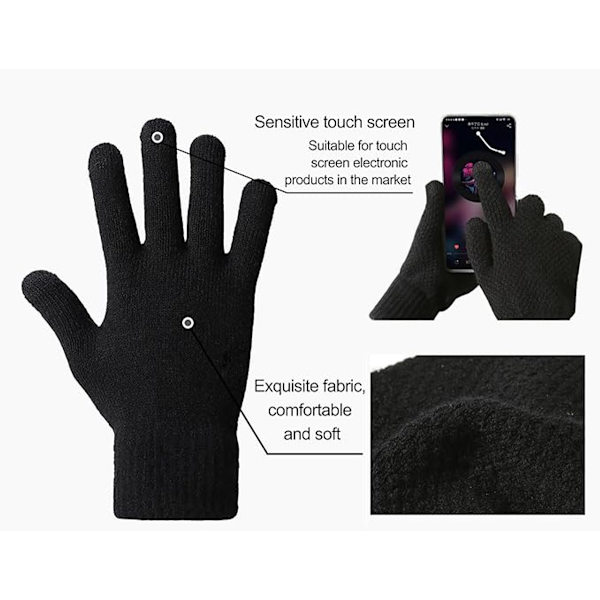 Touchscreen Anti-Slip Vinterhandsker - Vinterhandsker - Touchscreen Handsker - Cykelhandsker - Varme Handsker - Dame
