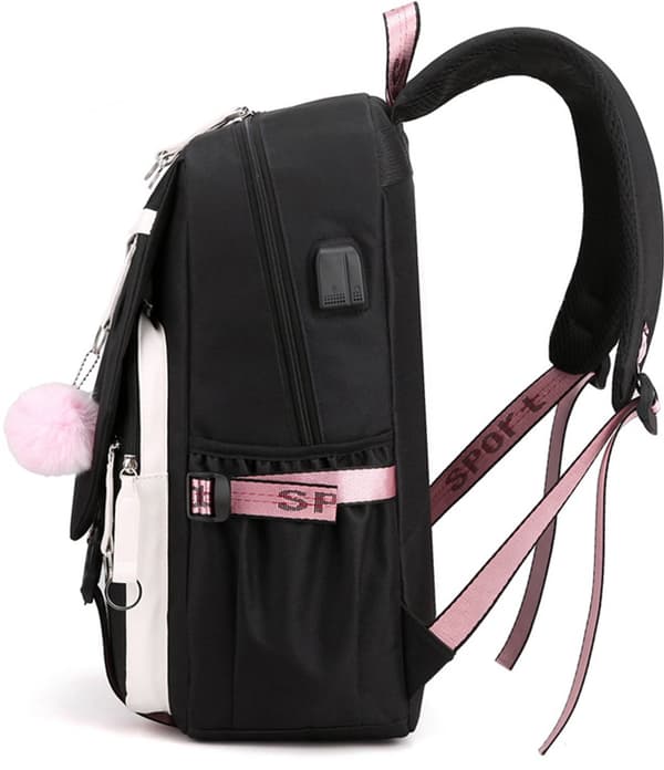Studentryggsäck - Barnryggsäck - Stor Kapacitet - Ventilerande Nylon- och Polyestermaterial - 29*15*43cm
