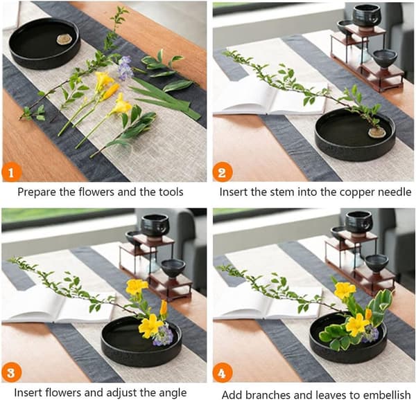 Blomsterbindingsartikler - Blomsterbinding - Blomsterbindingsbase - Rund blomsterbindingsblomsterfrø - 3-pak