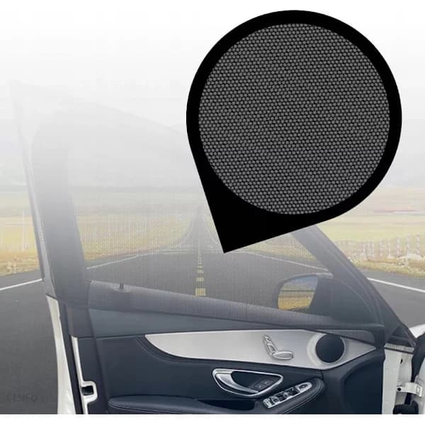 Car Window Mosquito Net with Sun Protection – 2-Pack Multicolor multifärg
