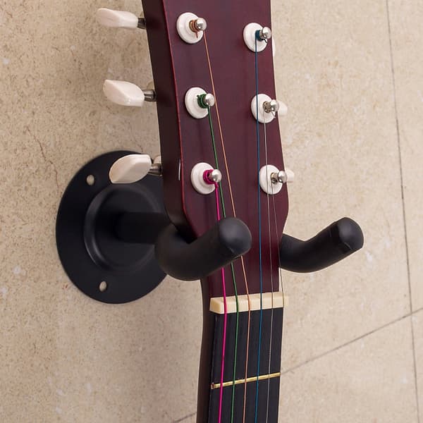 Gitarr Väggfäste - Gitarrkrok - Väggmonterbar - Lämplig för Flera Instrument - Perfekt för Visning i Musik