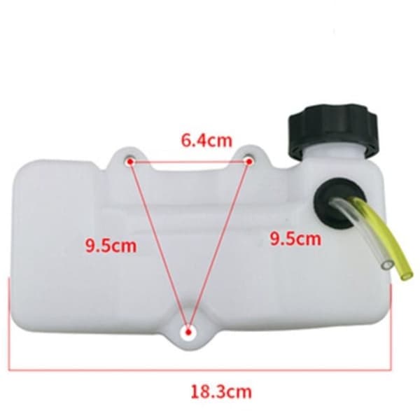 Brændstoftank med låg, plæneklipper olietank, motorvasker oliedunk