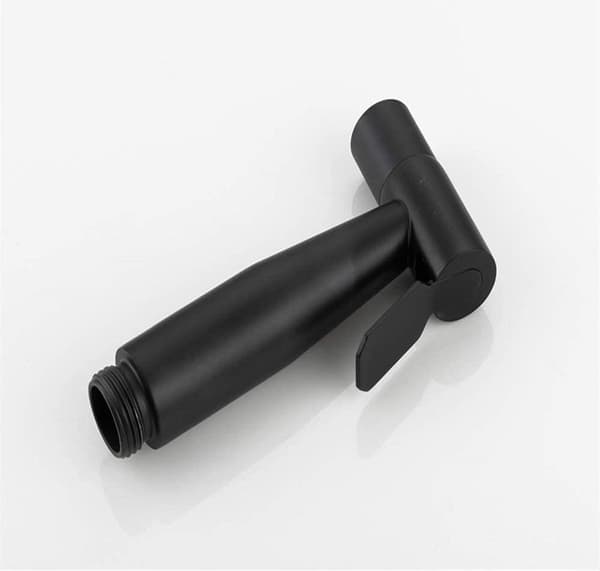 Brusehoved, sort bidet, håndbruser til badeværelse, rustfrit stål, toiletsprøjte