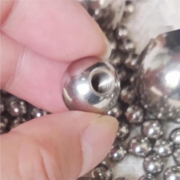20 gjengede stålkuler - 10 mm erstatningskuler i kromstål - M4-gjenge for Kossel K800 3D-printer magnetisk kulehodesystem
