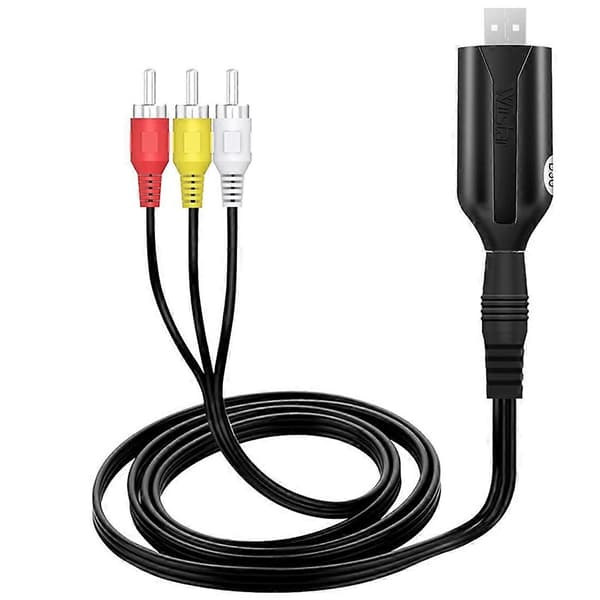 USB Video Capture Card VHS til Digital RCA til USB 2.0 Lydoptagelsesenhed Adapter Converter Easy T
