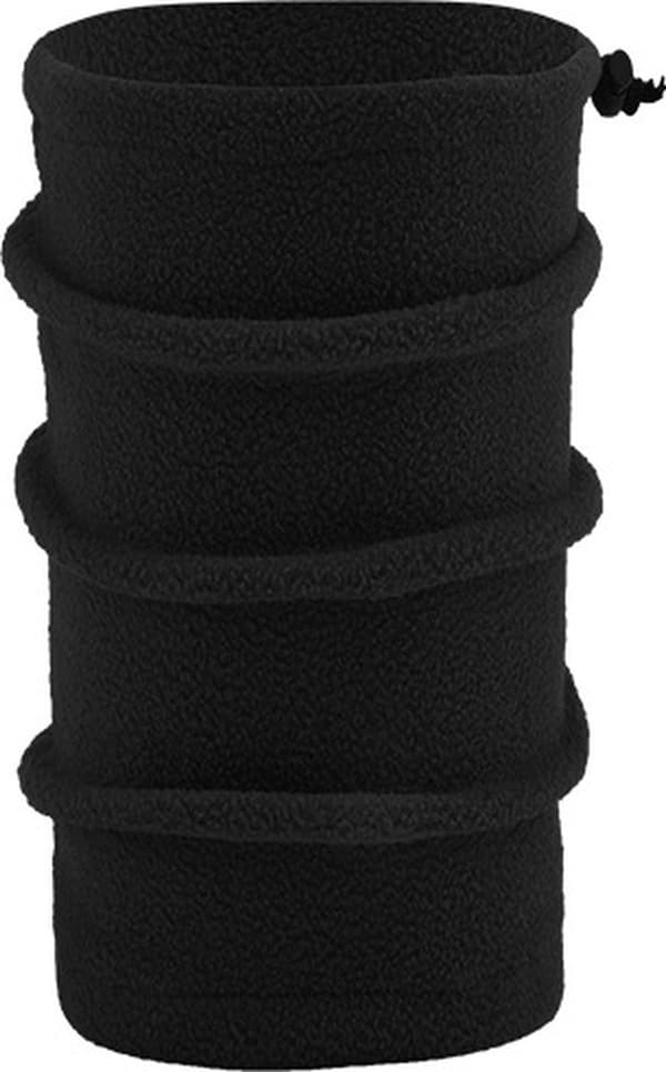 Multifunksjonelt polarfleece-skjerf, ansiktsmaske, halsvarmer, svart, 1 stk