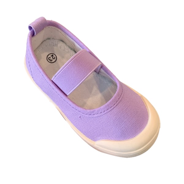 Flickor Closed Toe Skor Låga Flats Purple Tag Size 24