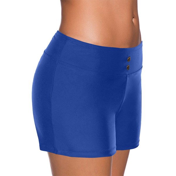 Pojkshorts för damer Badshorts Bikiniunderdel Boardshorts Navy Blue,XL