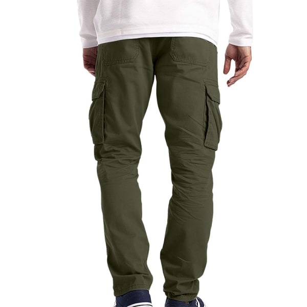Mænd Cargo Arbejdsbukser Army Sports Combat Tactical Casual Bukser green,M