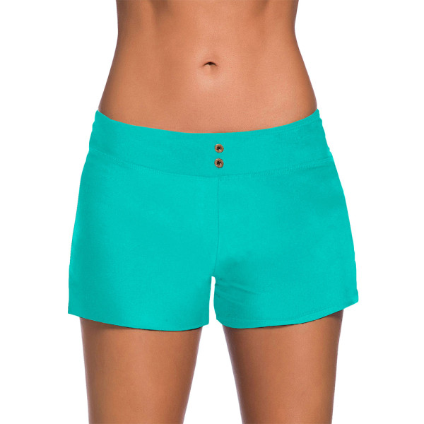 Pojkshorts för damer Badshorts Bikiniunderdel Boardshorts Light Blue,XL