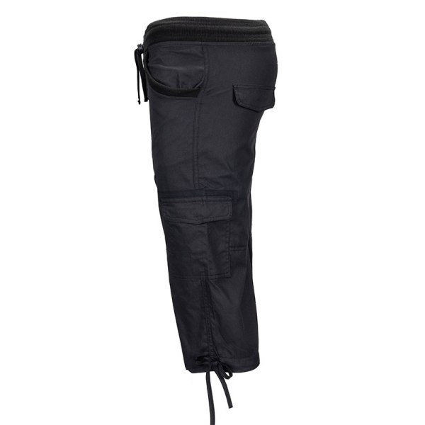 Ladies raka ben Cargo Pant enfärgade bottnar Black 2XL