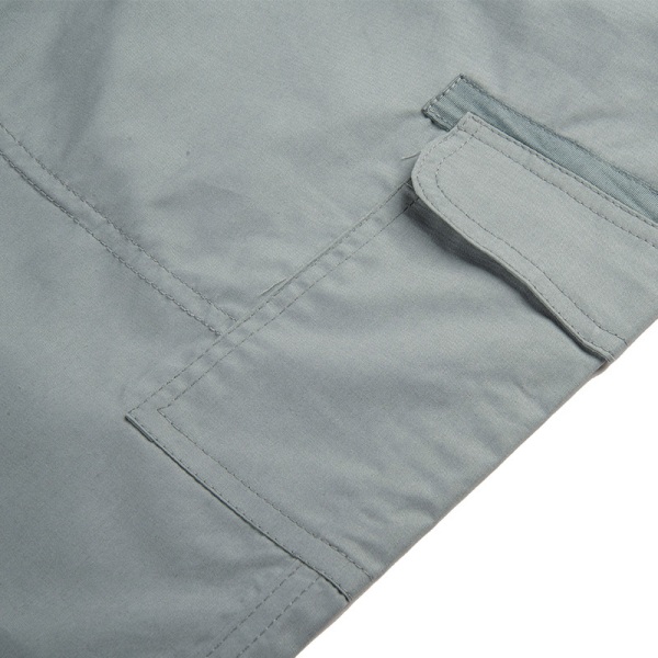 Ladies raka ben Cargo Pant enfärgade bottnar Grey Blue 2XL