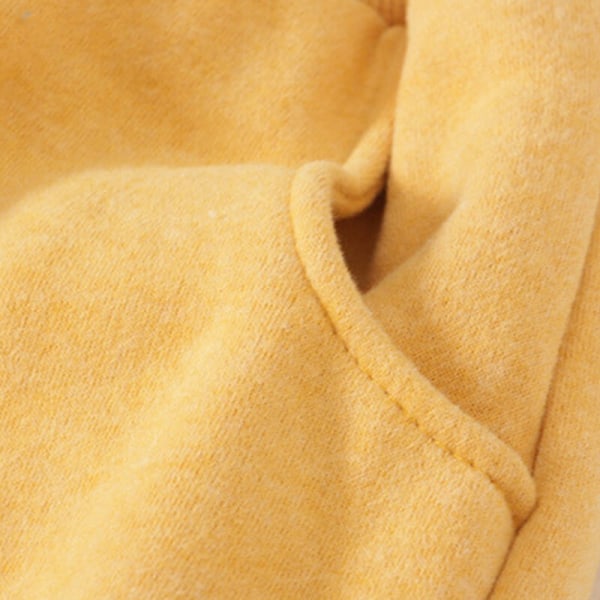 Naisten taskut lenkkeilyhousut kiristysnyörillä Sherpavuoratut housut Yellow 2XL