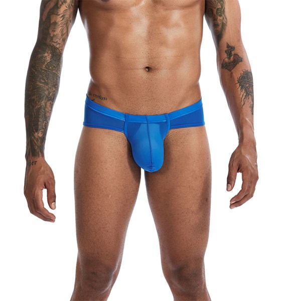 Trosor Herr Seamless Andas Ice Silk Bulge Pouch Underkläder Blue L