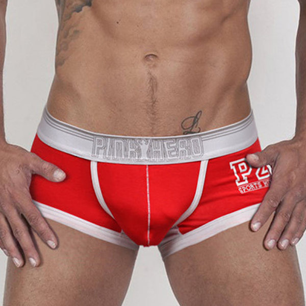 bomullsshorts för män stretchunderkläder och mjuka underkläder Red M 1pcs