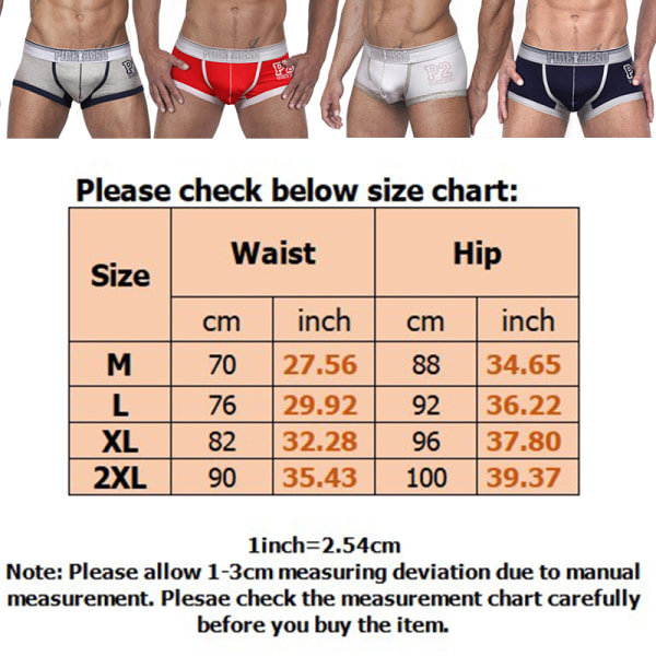 bomullsshorts för män stretchunderkläder och mjuka underkläder Gray M 1pcs