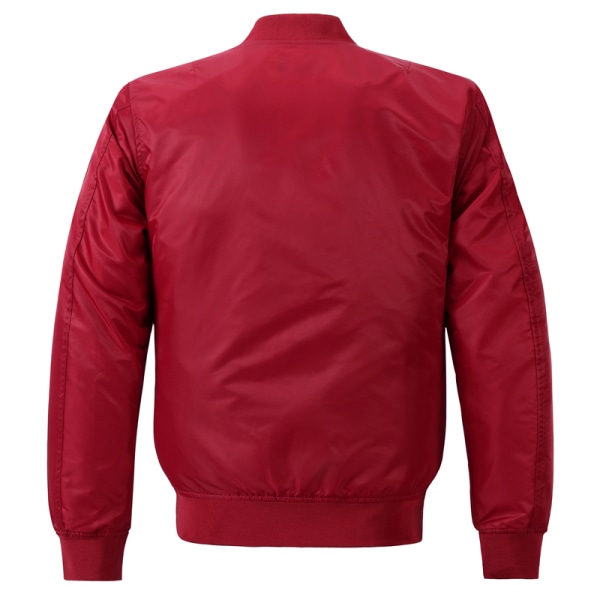 Uniform jacka för flygdräkt i överdimensionerad stående krage för män Red 7XL