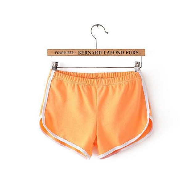 Dam Yoga Shorts Sport Gym Activewear Running Lounge Hot Pants Orange,S