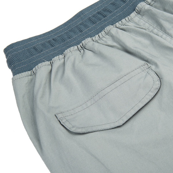 Ladies lige ben cargo bukser ensfarvet underdel Grey Blue M