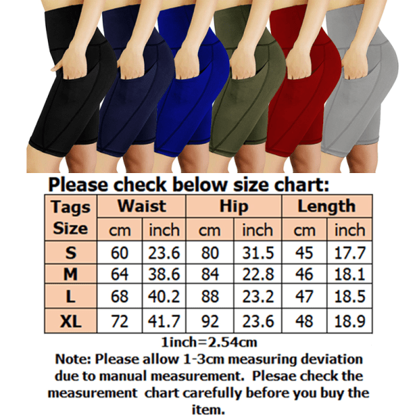 Naisten korkeavyötäröinen Jooga-sukkahousut taskukuntoiluhousut Gray,XL