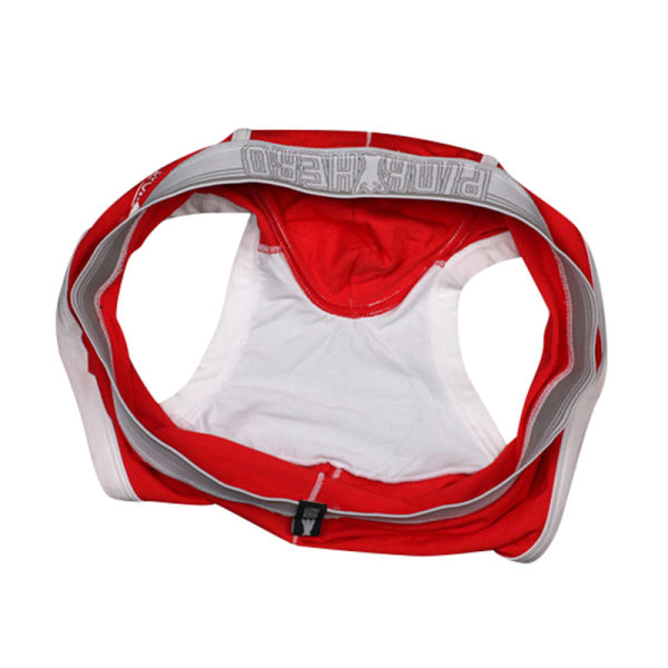 bomullsshorts för män stretchunderkläder och mjuka underkläder Red L 1pcs