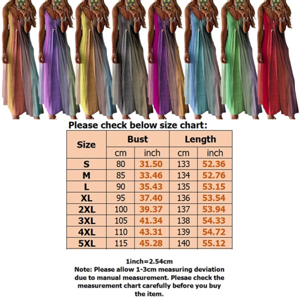 Kvinders farvematchende stroppekjoler Swing A-Line solkjole Gray 4XL