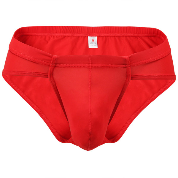 Trosor Herr Seamless Andas Ice Silk Bulge Pouch Underkläder Red L