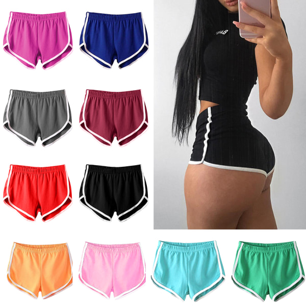 Dam Yoga Shorts Sport Gym Activewear Running Lounge Hot Pants Rose,XL