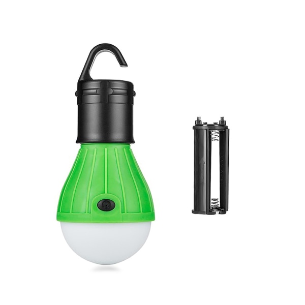 Campingtält Glödlampa LED Bärbar Hängande Vandring 3 Läge Green