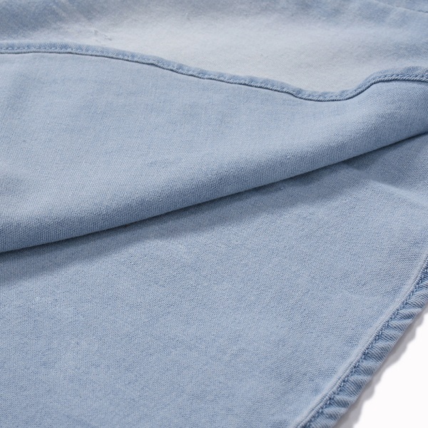 Vintermode jeansskjorta för män Långärmad T-shirt Wathet XL